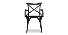 Load image into Gallery viewer, SALOON DINING CHAIR w/ ARM BLACK (2 Per Box)