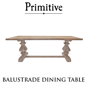 BALUSTRADE DINING TABLE - NATURAL