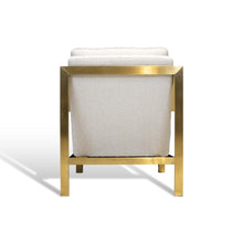 Load image into Gallery viewer, Bayou Boucle Chair in Brushed Gold