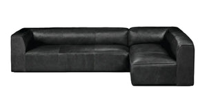 COOPER RIGHT ARM SECTIONAL - BLACK