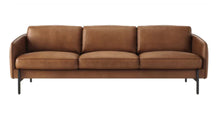 Load image into Gallery viewer, MILAN LEATHER SOFA IN BROWN
