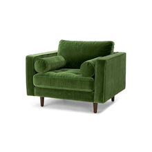 Load image into Gallery viewer, ROMA CHAIR IN GREEN VELVET