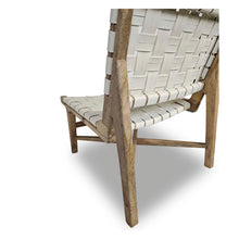 Load image into Gallery viewer, TAG WOVEN LEATHER ACCENT CHAIR