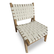 Load image into Gallery viewer, TAG WOVEN LEATHER ACCENT CHAIR