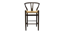 Load image into Gallery viewer, WISHBONE ISLAND COUNTER STOOL - BLACK
