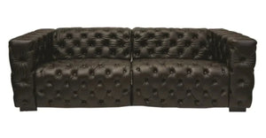 Winston Reclining Sofa Motion Collection in Burnham Chocolate Leather