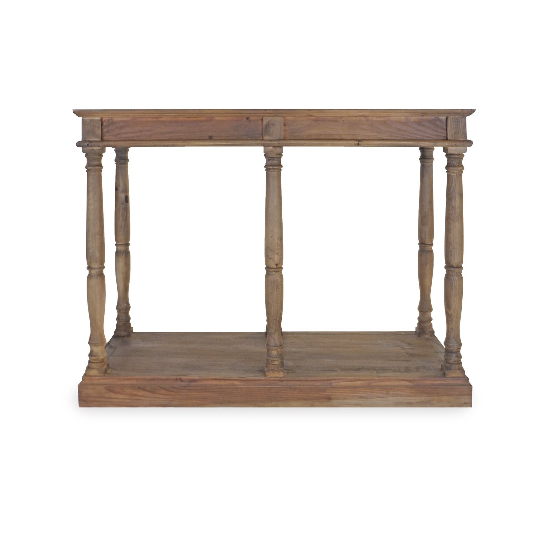 Balustrade salvaged online wood console table