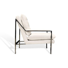 Load image into Gallery viewer, Bayou Boucle Chair in Black Chrome