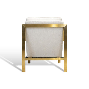Bayou Boucle Chair in Brushed Gold
