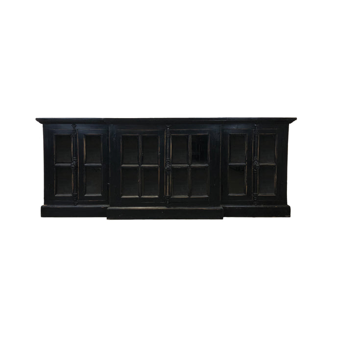 FRENCH CASEMENT MEDIA CONSOLE IN BLACK