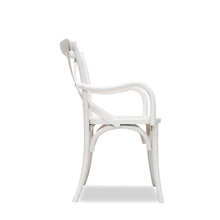 Load image into Gallery viewer, SALOON DINING CHAIR w/ ARM WHITE (2 Per Box)