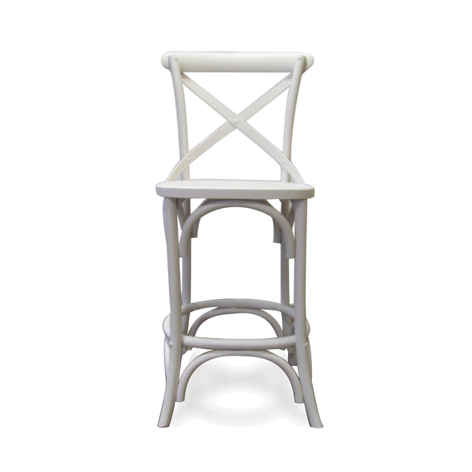SALOON ISLAND COUNTER STOOL WHITE (2 Per Box)