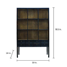 Load image into Gallery viewer, ZOE CABINET-NATURAL BLACK FRAME